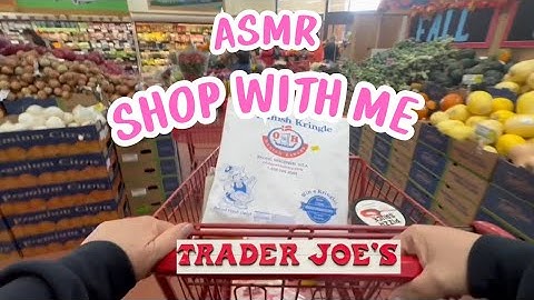 ASMR TRADER JOE’s ~Grocery Shopping and Haul (whispering voiceover)