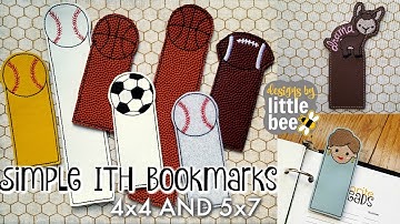 Easy ITH Bookmark Tutorial from Designs by Little Bee