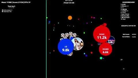 Agar.io | Server Takeover #1 w/Bots