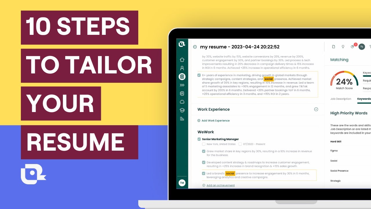 10 Easy Steps to Tailor Your Resume - Maxresdefault