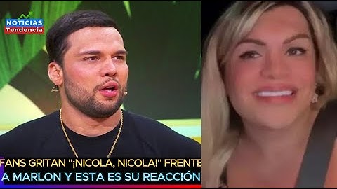Fans gritan Nicola, Nicola frente a Marlon y esta es su reacción #wendyguevara #nicolaporcella