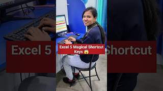 Excel 5 Most Useful Shortcut Keys 😱 #excel #computer #exceltips