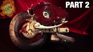 Vespa ACMA V56 Wideframe Restoration #02 Engine