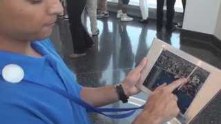 the "One World Explorer" iPad of the One World Observatory