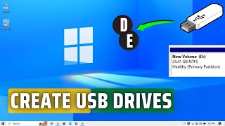 How to Create Partitions on USB/Hard Drive in Windows 10/11 [Full Guide]