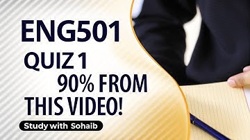 Eng501 Quiz 1 2025 - Midterm Preparation - Eng501 Short Lectures 