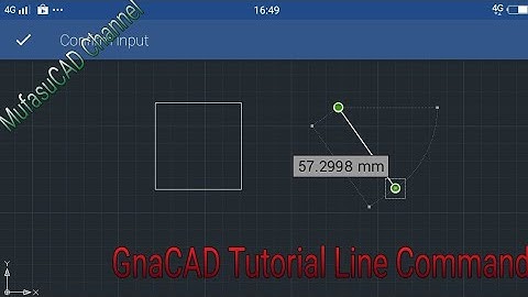 GnaCAD Line Command Tutorial Android Apps