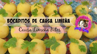 Bocaditos de Causa Limeña_mini Causa bites, bolitas de causa buffet I Lorentix