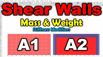 How To Modify ShearWalls Mass & Weight In ETABS