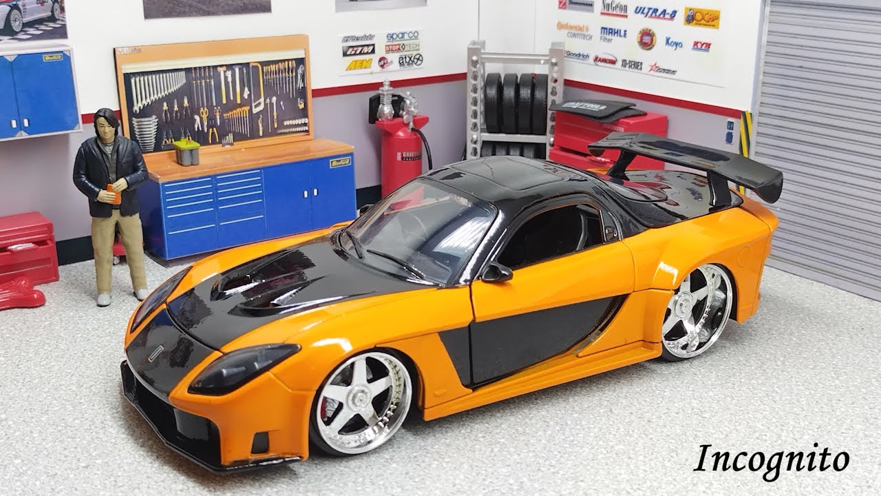 1995 Mazda RX-7 Widebody w/figure - Jada Toys (movie car - Tokyo drift ...
