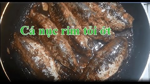 Cá nục một nắng rim tỏi ớt