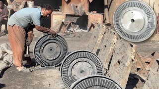 Amazing Manufacturing Process Of CRUSHING MACHINE MASTER GEAR In Heavy Furnace Factory.