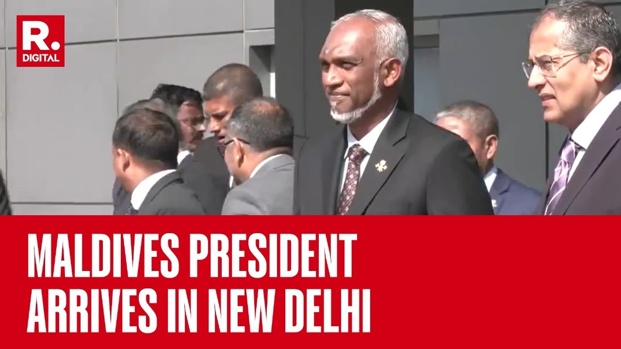 Maldives President Mohamed Muizzu Reaches India For PM Modi Swearing-in ...