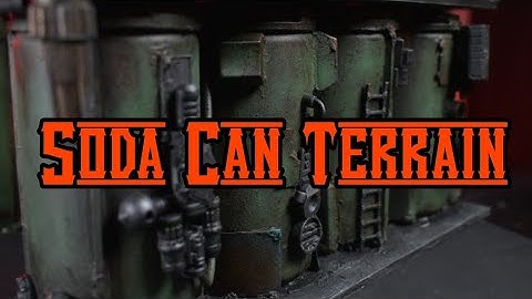 Soda can terrain, tips on art block.