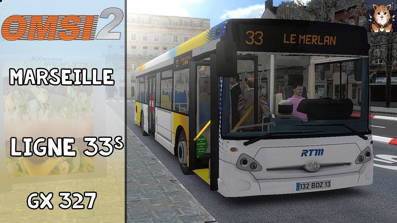 [OMSI 2] | Marseille2018 | Ligne 33S : Réformés Canebière - Le Merlan | (GX 327) | FR