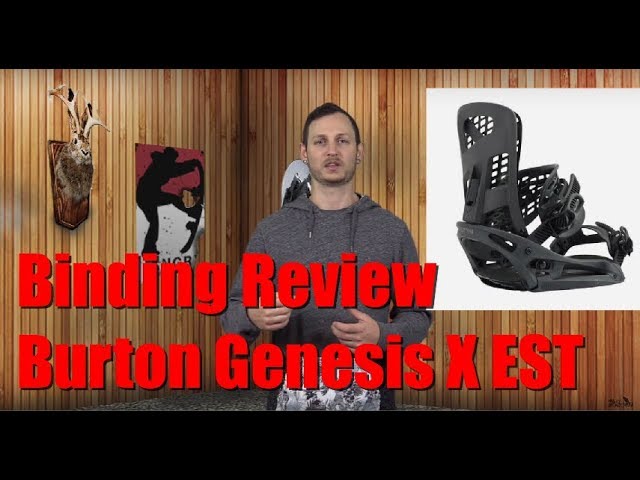 Onheil Omhoog gaan domineren The 2019 Burton Genesis X EST Snowboard Binding Review - YouTube