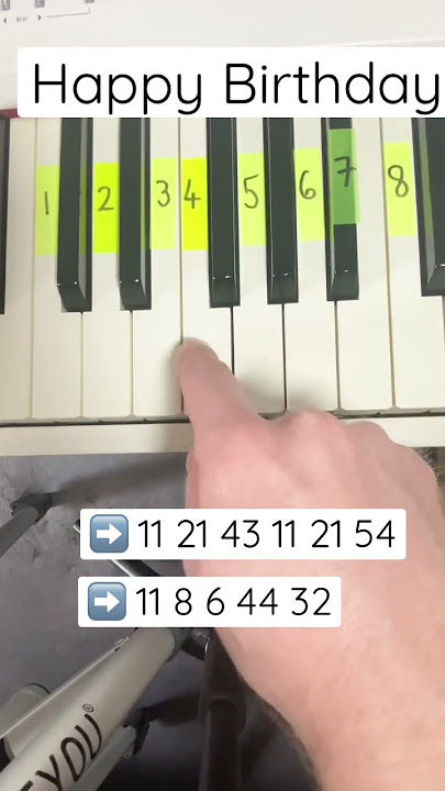 How to play Happy Birthday on piano