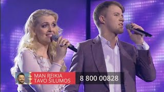 LRT „Dainų daina“: R. Ščiogolevaitė ir P. Bagdanavičius - Man reikia tavo šilumos