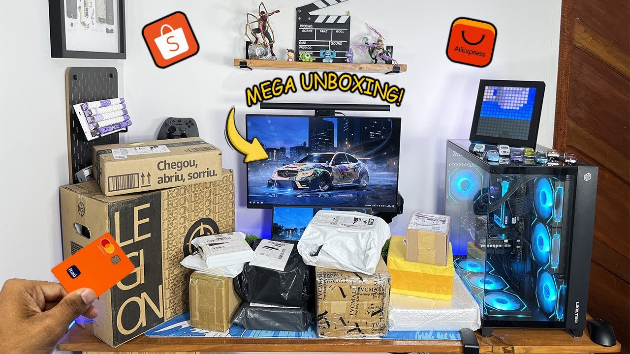 Mega Unboxing de Produtos Bons e Baratos do Aliexpress (Vários Achados)