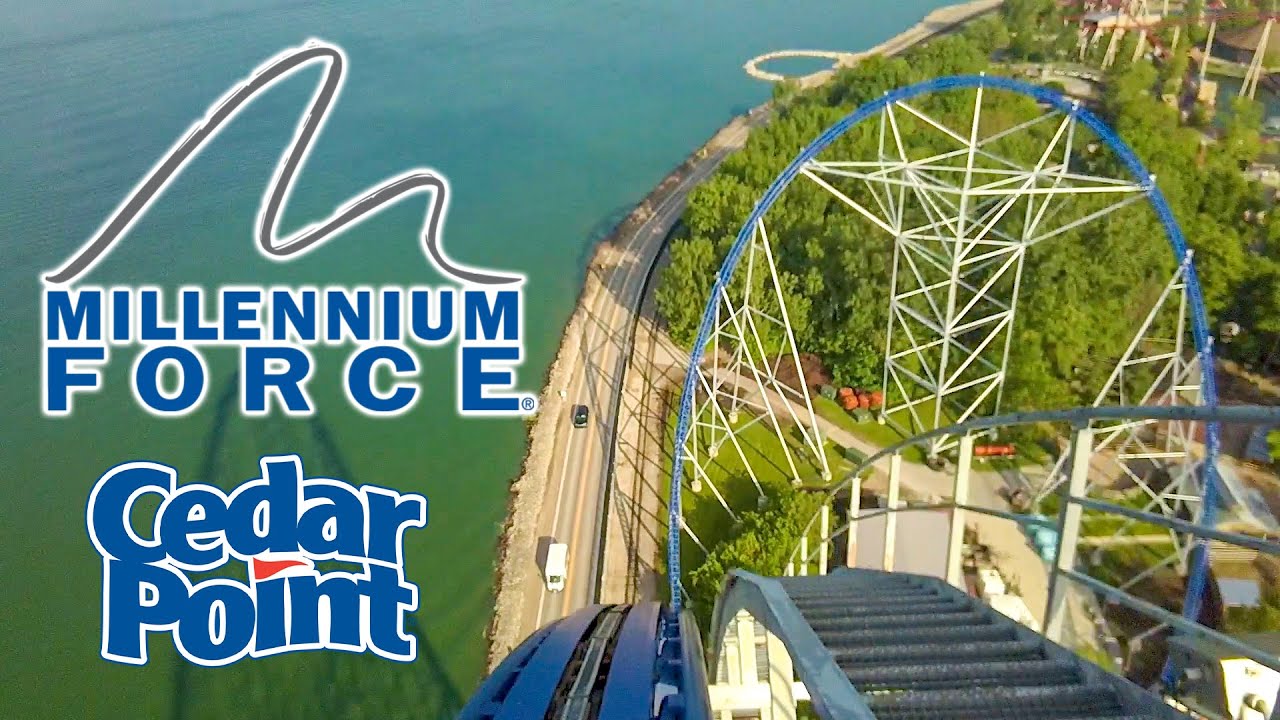 2019 Millennium Force Roller Coaster On Ride Front and Back HD POV