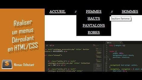 Créer un menu déroulant à plusieurs niveaux #css