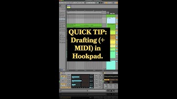 Drafting and Quick MIDI in Hookpad #shorts