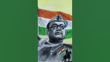 #Netaji Subhash Chandra Bose #sketch #drawing #painting  #trending #shorts #viral #youtube shorts