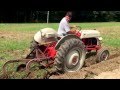 8n Ford plowing with two bottom plow