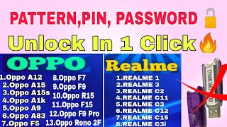 All OPPO/REALME Pattern,Pin,Password Unlock2021 | New Master Tool 2021