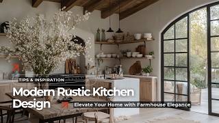 Top Rustic Farmhouse Kitchen and Courtyard Sanctuary: Modern Vintage Meets Timeless Charm