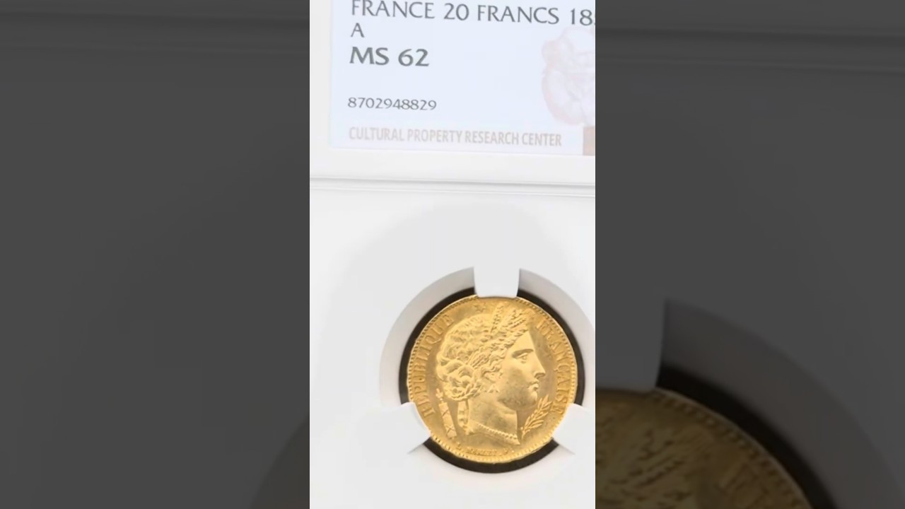 КУПИЛ ШИКАРНУЮ ЗОЛОТУЮ МОНЕТУ В СЛАБЕ CPRC! 