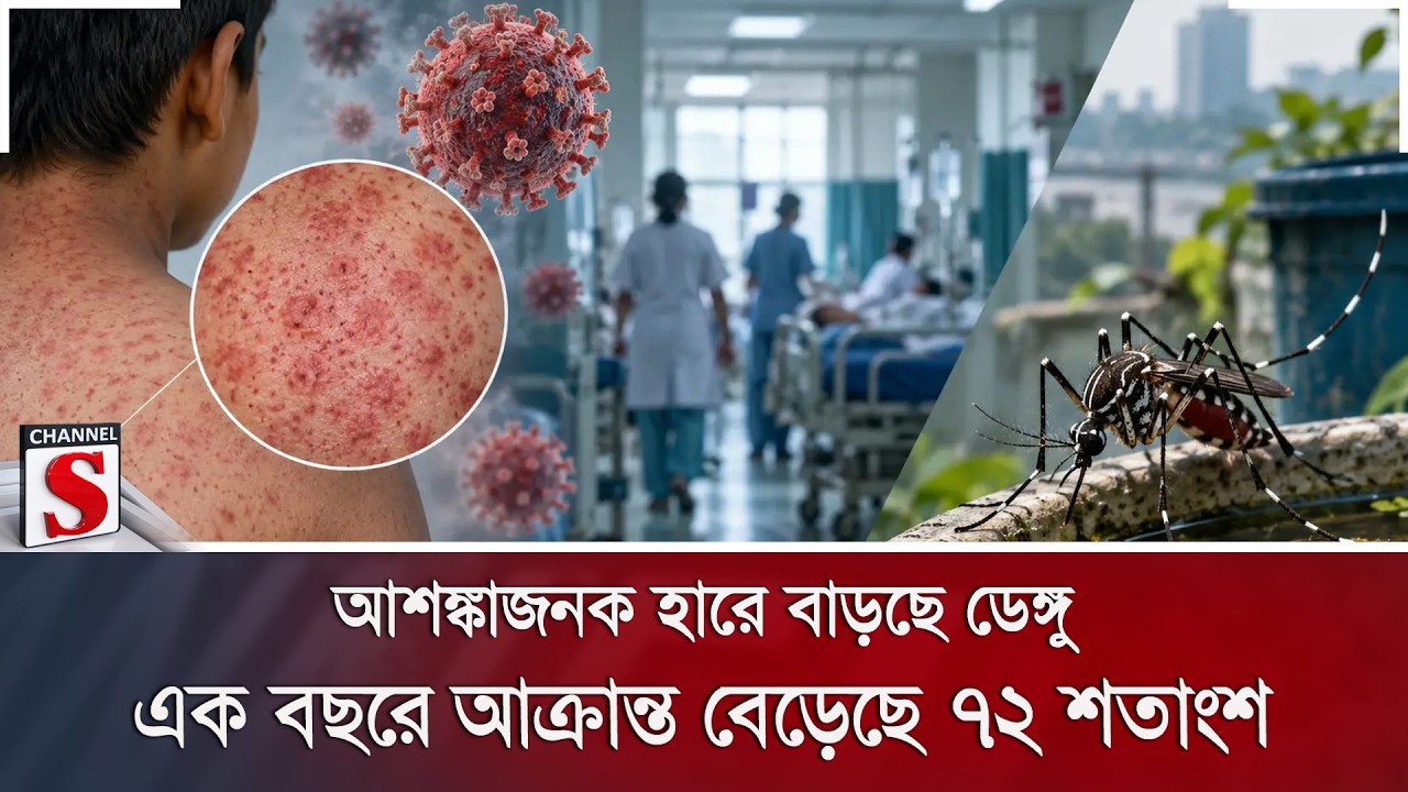 আশঙ্কাজনক হারে বাড়ছে ডেঙ্গু; এক বছরে আক্রান্ত বেড়েছে ৭২ শতাংশ | Channel S News