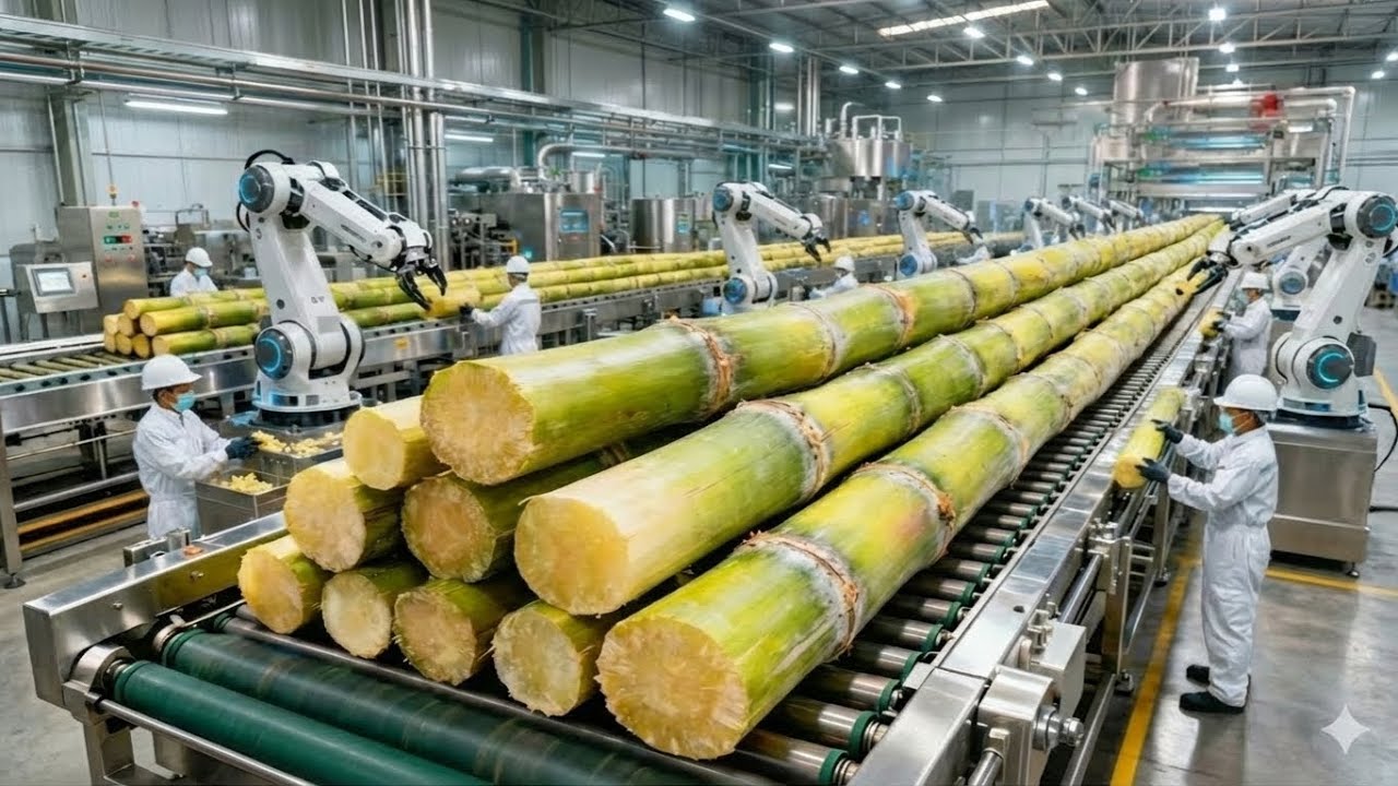Dentro de la fábrica: desde la caña de azúcar hasta el azúcar en un proceso industrial automatizado