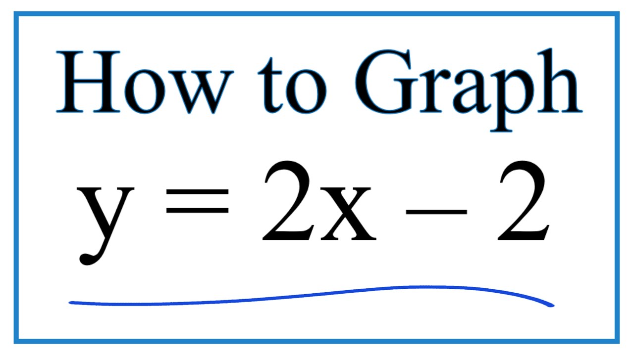 How To Graph Y 2x 2 Youtube