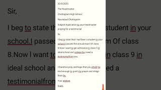 Application For A Testimonialeasy For All Classes