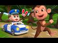 Baby Police Song 👮 Police Chase Thief Story | Nursery Rhymes for Kids