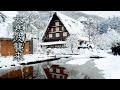 【4K Snowfall】 Blizzard in northern Japan. World Heritage Sites hit by heavy Snow. 大寒波につつまれる世界遺産 #4K