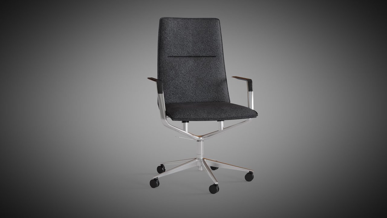 Office Chair Sola 291 Polished 3D - Blender Market