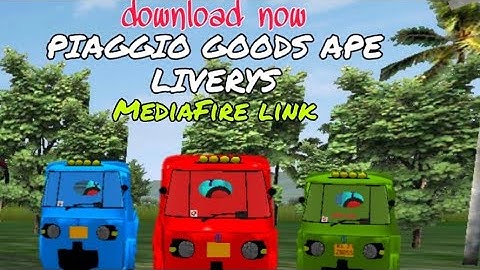 Piaggio ape mod for bussid  livery|MR AK DRIVING |DOWNLOAD NOW link in description|