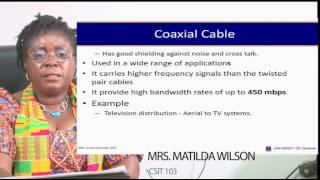 CSIT 103 - SESSION 6 – TRANSMISSION MEDIA