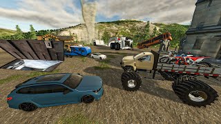 Découverte d'un Bunker Secret pour Survivre à la Tornade | Farming Simulator 25