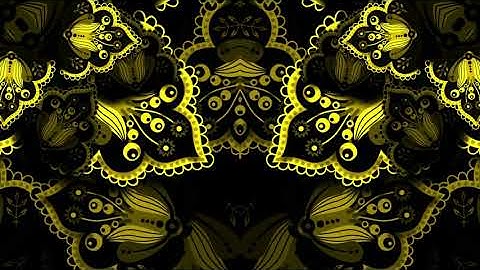 4 GOLD ETHNIC 4k VISUAL LOOP ANIMATION RESOLUME (VJ LOOP) 3D TUNNEL - NEON (ELECTRO)