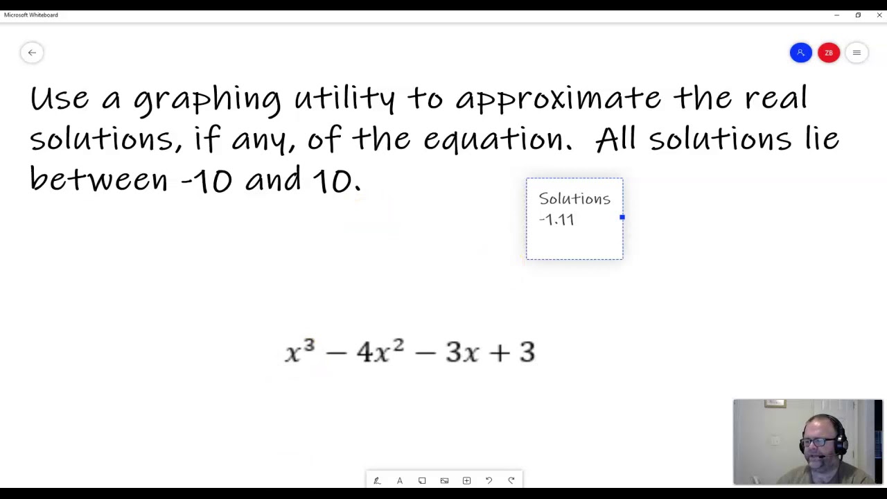 1.3 Solving Equations Graphing Calculator - YouTube