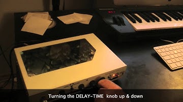 How to make moving effects on a simple analog tape delay.