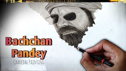 Bachchan Pandey Charcoal Painting | Akshay Kumar Drawing