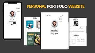 How To Create Responsive Portfolio Website From Scratch