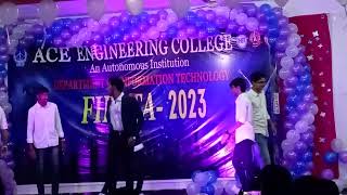 Ace Engineering College It Students Performance Freshers Day