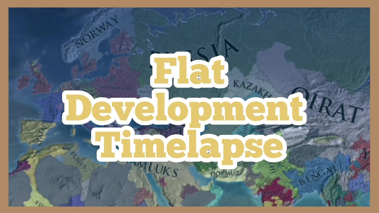 EU4 Timelapse - Flat Development - 2021 - AI Only