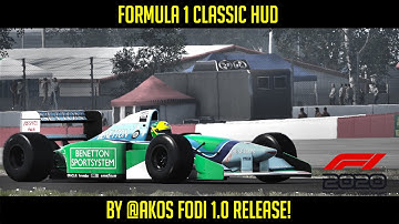 [F1 2020] Formula 1 Classic HUD 1.0 RELEASE! (For SimHub)