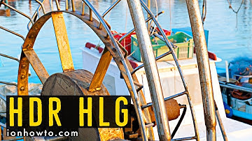 Lumix S5 HDR Test Footage HLG HDR Golden hour boats Larnaca Cyprus